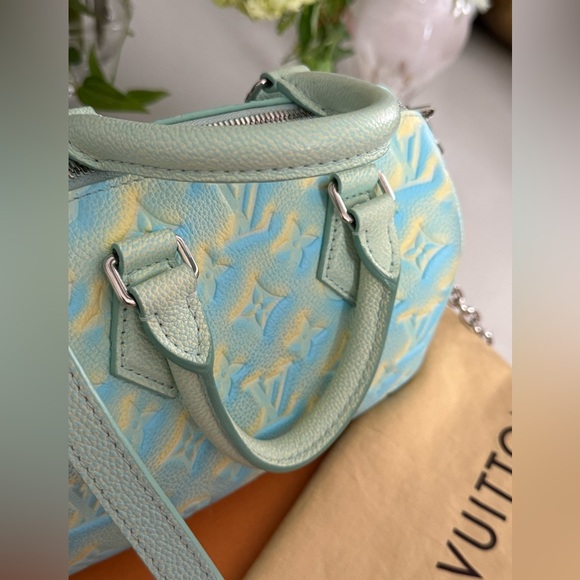 LOUIS VUITTON Summer Stardust Monogram Speedy Bandouliere 20 ~ LIKE NEW - Picture 7 of 16